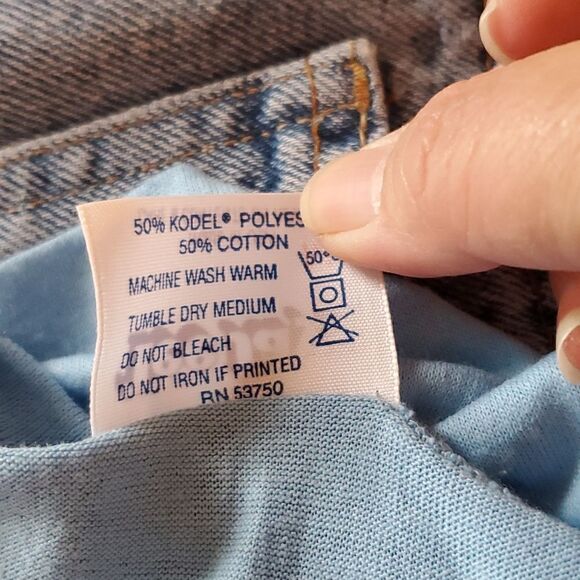 𝅺VINTAGE Tee Jays Single Stitch Youth Air Show T- Shirt Medium Blue - Picture 8 of 8